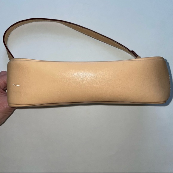 XOXO Y2K lime green tan mini shoulder bag purse inner zipper pocket 90s 2000s - Picture 6 of 12